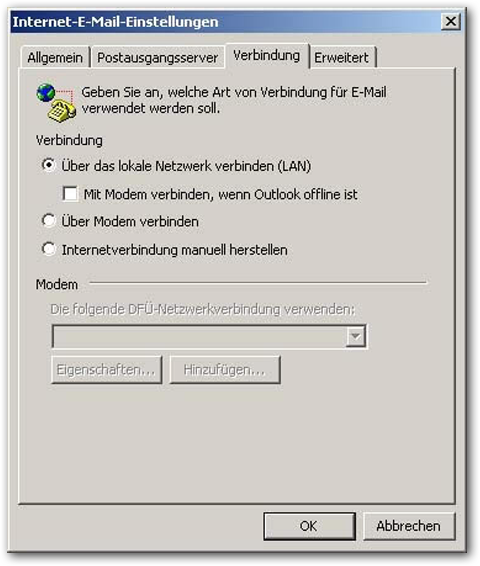 Anleitung Outlook 2002+2003 - Schritt 11