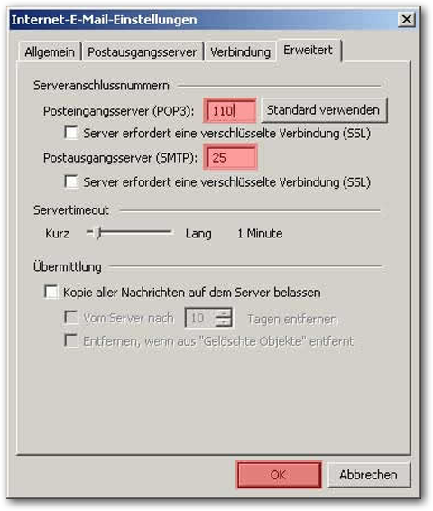 Anleitung Outlook 2002+2003 - Schritt 12