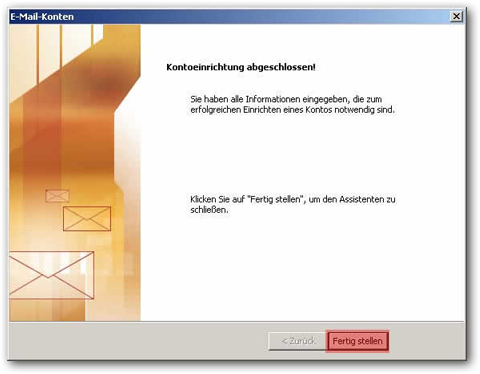 Anleitung Outlook 2002+2003 - Schritt 13