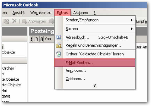 Anleitung Outlook 2002+2003 - Schritt 14